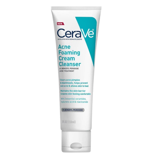 CeraVe Acne Treatment Foaming Cream Cleanser – Deep Pore Cleanser 150ml - Image 3