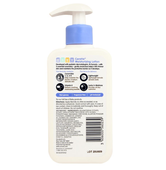 CeraVe Baby Moisturizing Lotion, 237ml - Image 3
