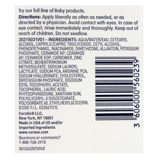 CeraVe Baby Moisturizing Lotion, 237ml - Image 4