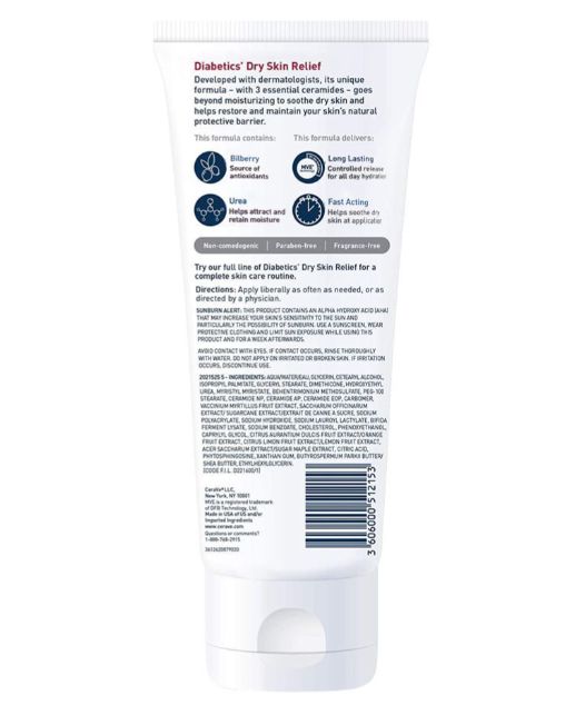 CeraVe Diabetics Dry Skin Relief Moisturising Cream, 236ml - Image 3
