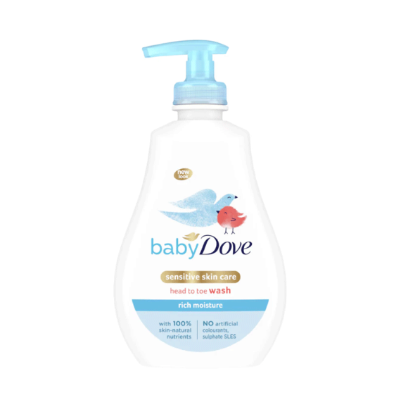 Dove Baby Head to Toe Wash Rich Moisture – 200ml | Gentle Baby Skin Care - Image 2