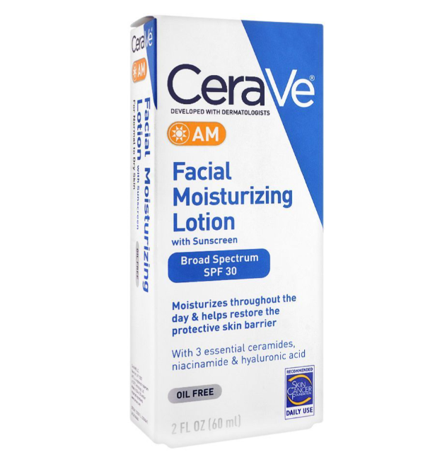 CeraVe AM Broad Spectrum, SPF 30, Facial Moisturizing Lotion, 60ml - Image 2