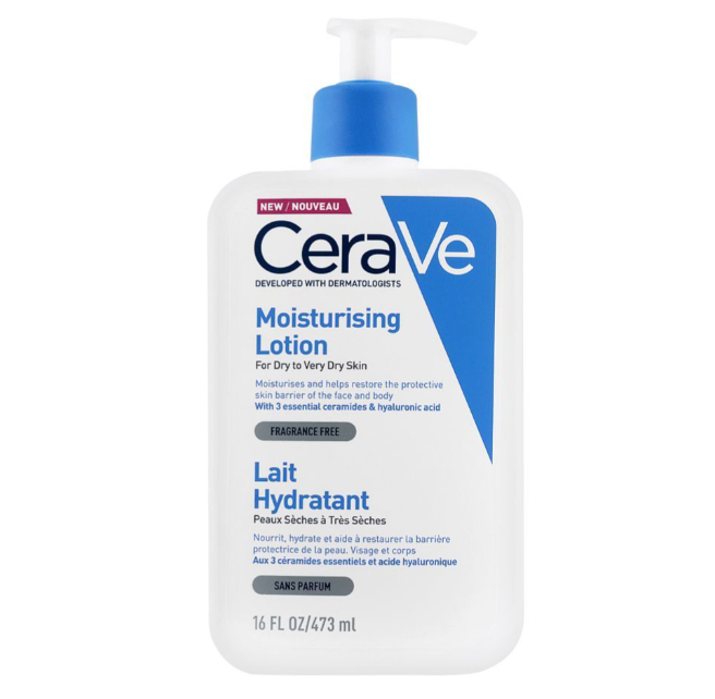 CeraVe Fragrance Free Moisturising Lotion, Dry To Very Dry Skin, 473ml - Image 2