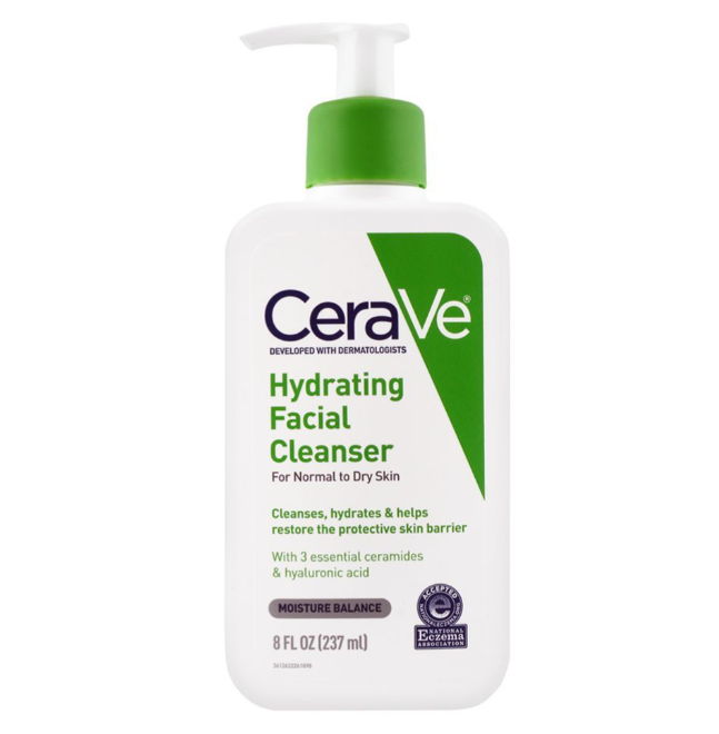 CeraVe Hydrating Facial Cleanser, Normal To Dry Skin, 237ml - Image 2