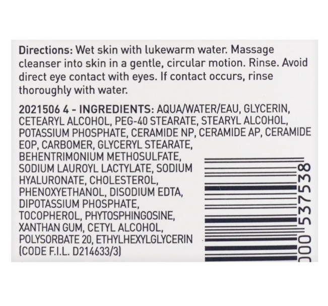 CeraVe Hydrating Facial Cleanser, Normal To Dry Skin, 237ml - Image 4
