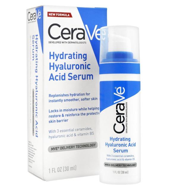 CeraVe Hydrating Hyaluronic Acid Serum for Softer Skin, 30ml - Image 2