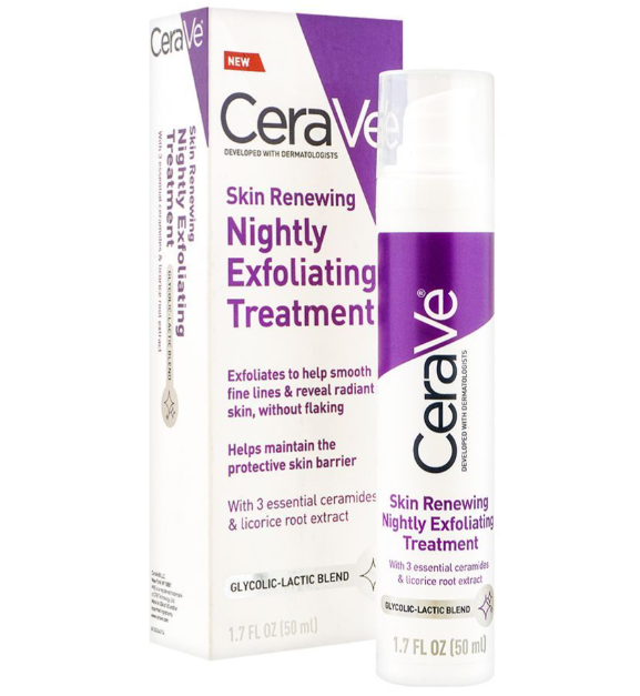 CeraVe Skin Renewing Nightly Exfoliating Treatment, 50ml - Image 2
