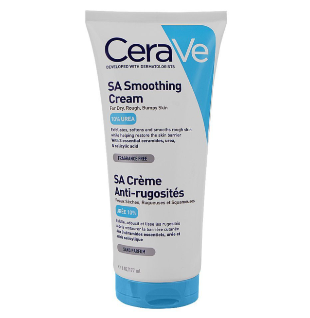 CeraVe Fragrance Free SA Smoothing Cream Dry, Rough Bumpy Skin, 177ml - Image 3