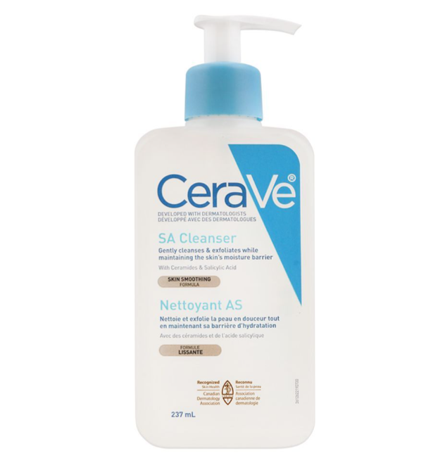 CeraVe SA Smoothing Cleanser with Salicylic Acid – Gently Exfoliates & Softens Skin (236ml) - Image 2