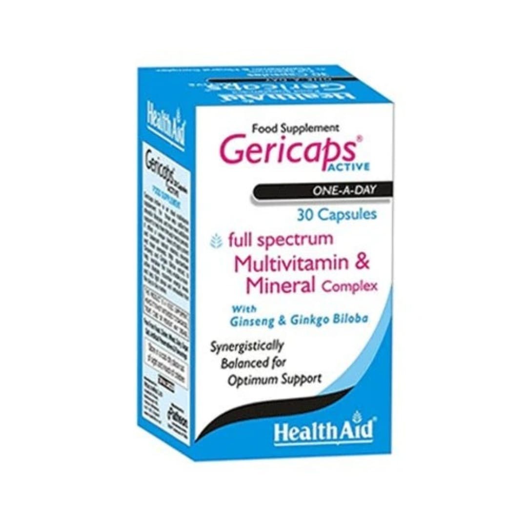 HealthAid Gericaps Active (with Ginseng + Ginkgo Biloba)