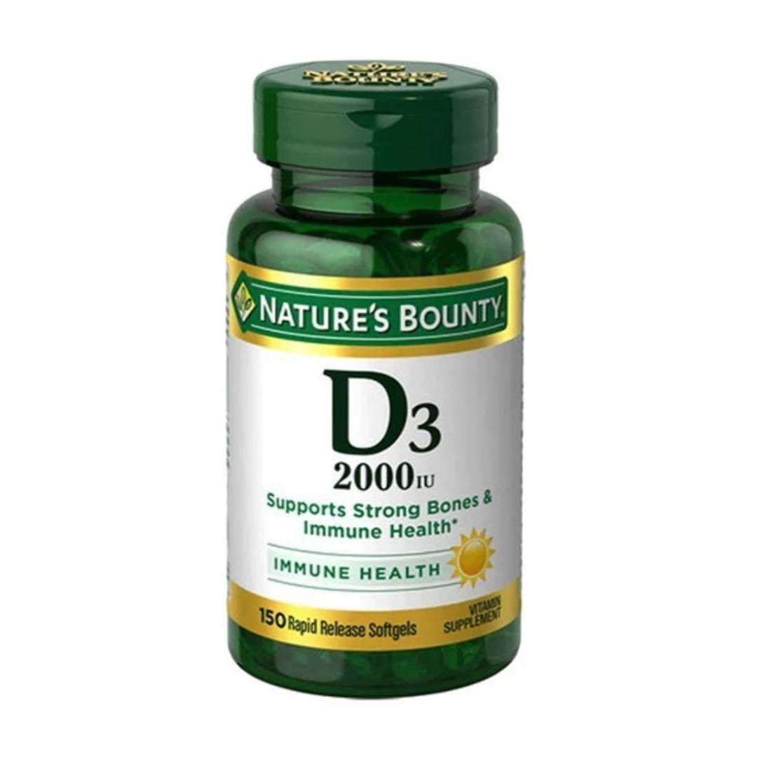 Nature's Bounty Vitamin D3 2000 IU, 150 Softgels