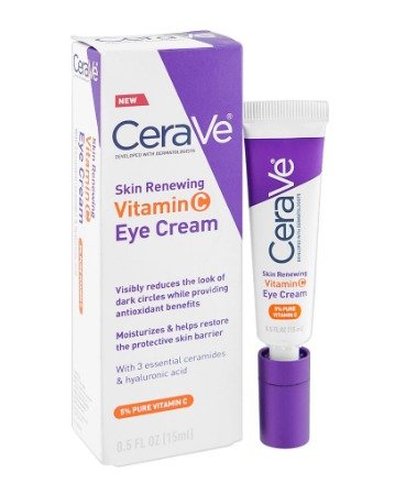 CeraVe Under Eye Brightening Cream with Vitamin C – Anti-Puffiness & Dark Circle Care, 15ml - Image 2