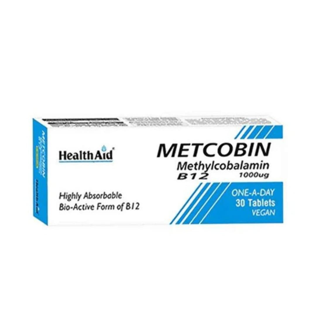 HealthAid Metcobin Methylcobalamin 1000mcg,30 Tablets
