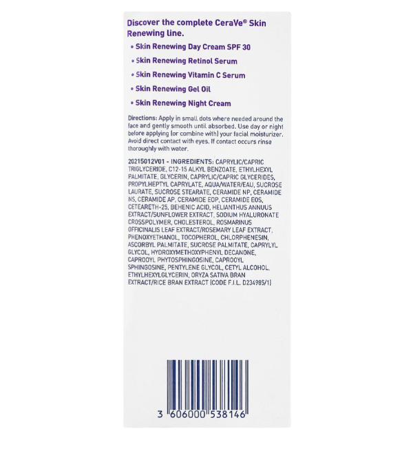 CeraVe Skin Renewing Gel Oil for Moisture Barrier Repair, 29ml - Image 4