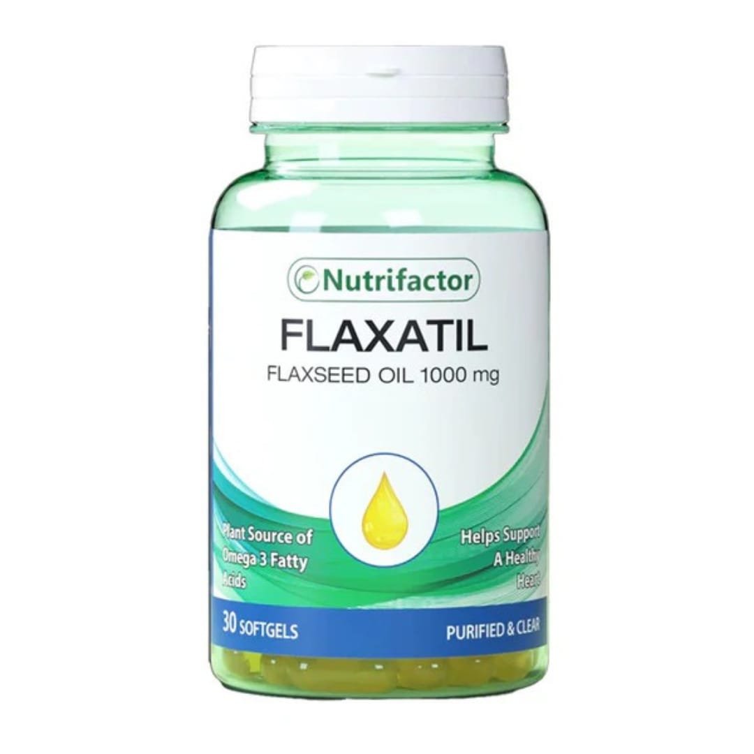 Nutrifactor Flaxatil (Flaxseed Oil) 1000mg, 30 Softgels